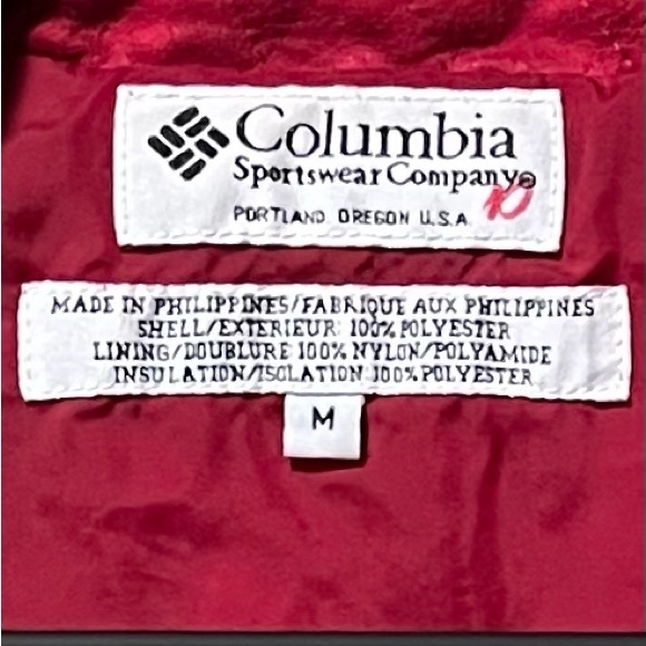 Columbia Ladies M Red Quilted Vest - Picture 2 of 7